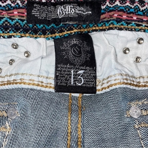 Cello Decorated Capri Jeans Size 13 - Picture 4 of 5